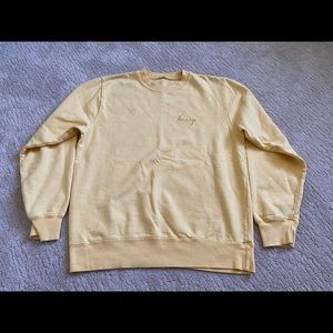 Yellow honey crew neck